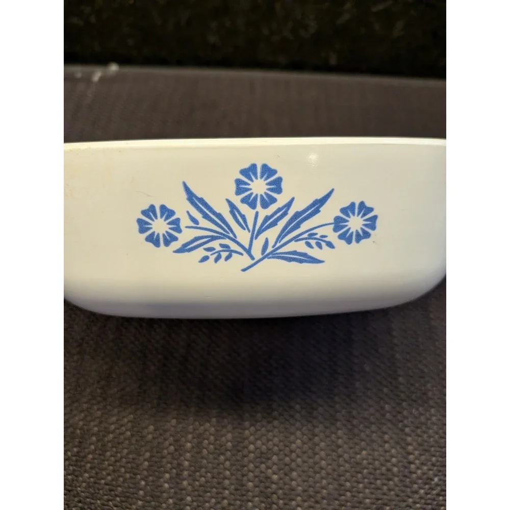 Vintage Corning Ware Blue Cornflower Casserole Set 2 Square Dishes